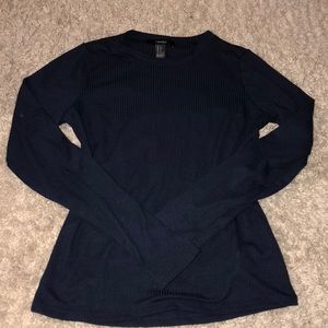 long sleeve cut out back top